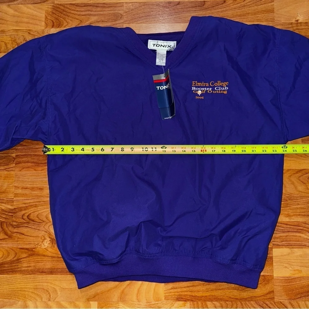 NWT Elmira College Jacket Booster Club Golf Windbreaker 2006 Blue Men’s Size L